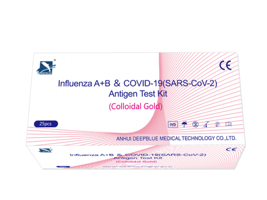 Influenza A+B & COVID-19 (SARS-CoV-2) Antigen-Testkit