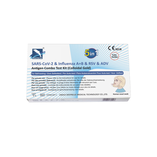 SARS-CoV-2 & Influenza A+B & RSV&ADV Antigen Combo Test (Self Testing)